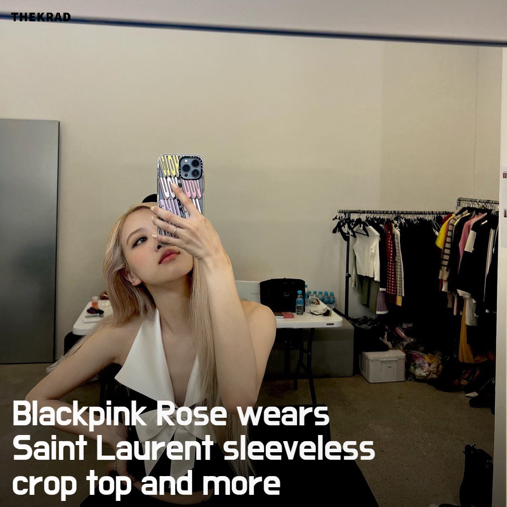 Blackpink Rose wears Saint Laurent sleeveless crop top and more
