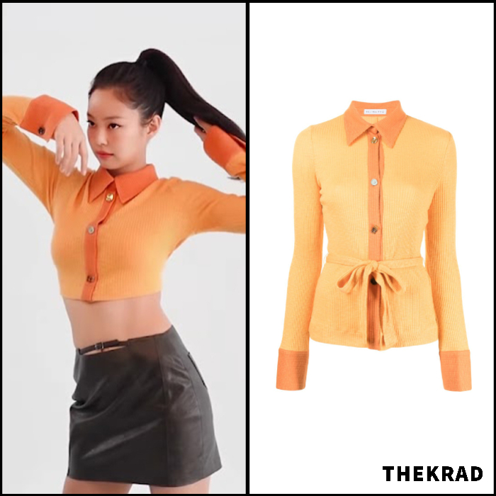 Jennie was spotted wearing lovely cardigan from Rejina Pyo during HERA photoshoot