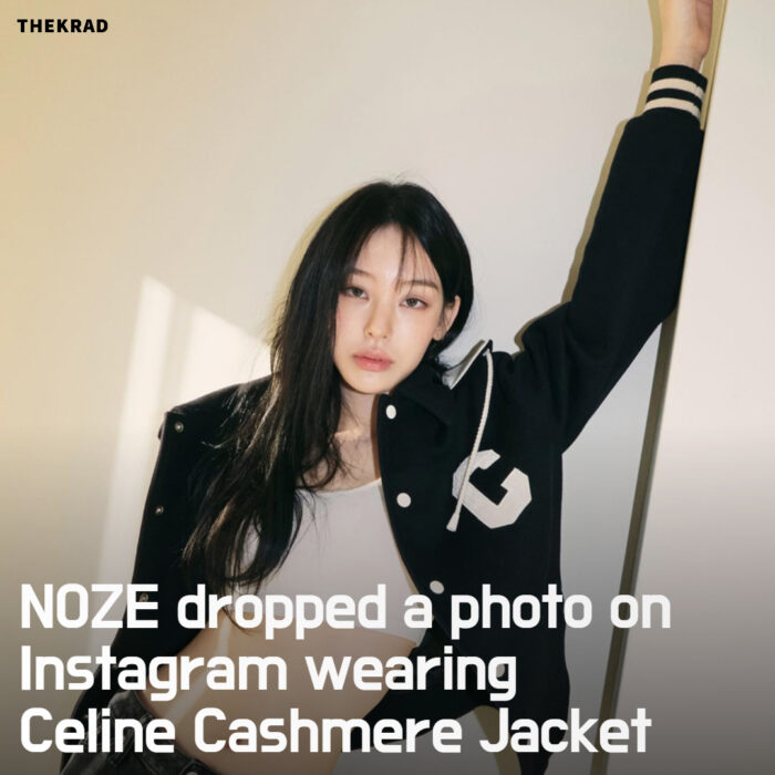 NOZE dropped a photo on Instagram wearing Celine Cashmere Jacket