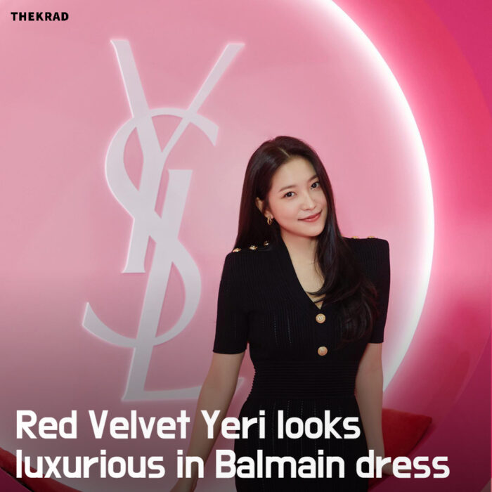 Red Velvet Yeri looks luxurious in Balmain dress