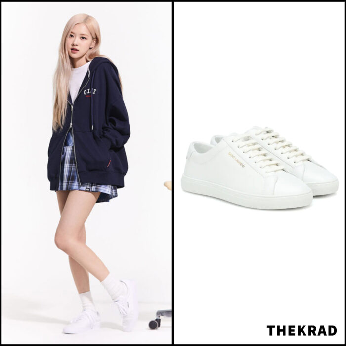 Blackpink Rose appeared in 5252 By OIOI lookbook in a classic zip up hoodie
