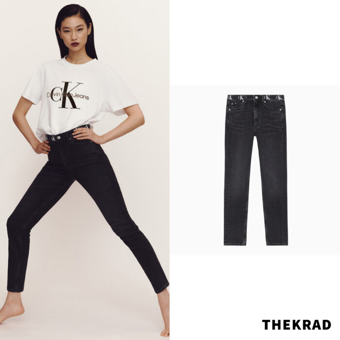 Jung Ho Yeon x Calvin Klein Ad outfits (t-shirts & skinny jeans) Part. 1