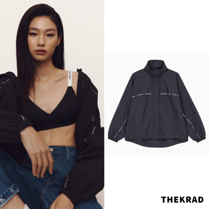 Jung Ho Yeon x Calvin Klein Ad outfits (windbreaker & jeans) Part. 5