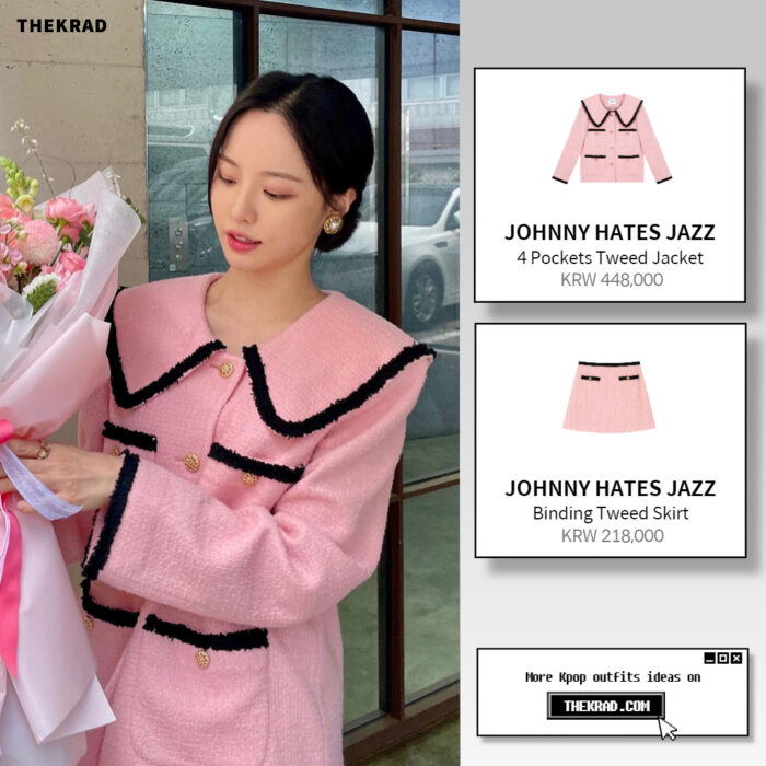 Bae Yoon kyung outfit from Feb 23, 2022 : Johnny Hates Jazz jacket & dress