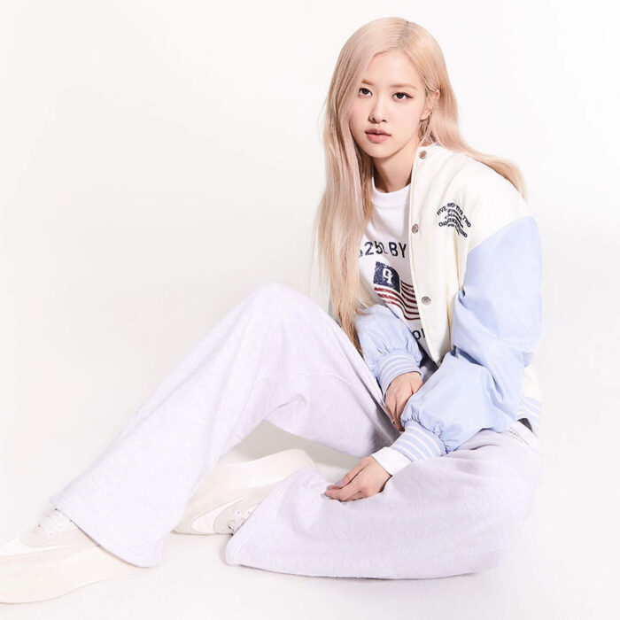 Blackpink Rose appeared in 5252 BY OIOI's new campaign with stadium jacket and sweatpants
