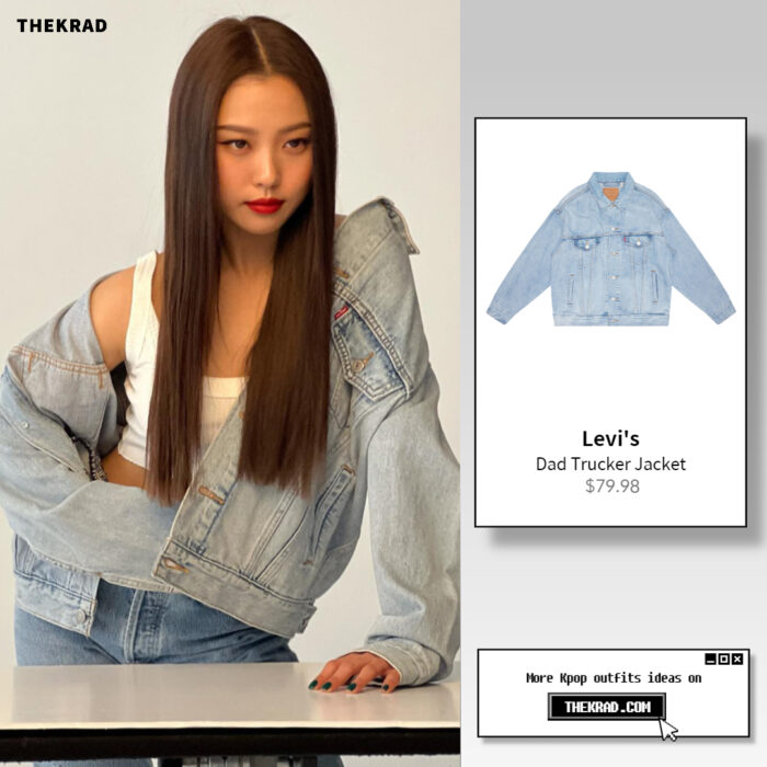 Go Min Si outfit from Feb 23, 2022 : Levi's denim jacket