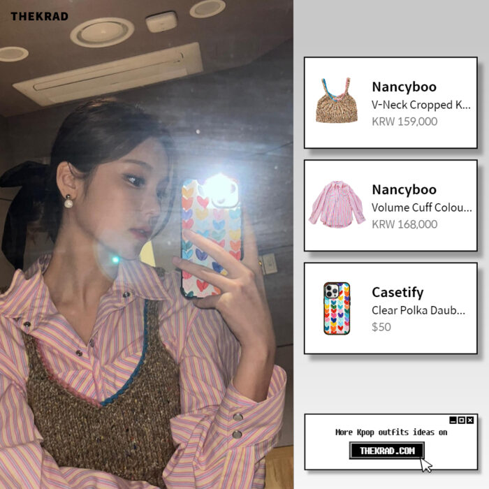 Itzy Yeji outfit from Feb 27, 2022 : Nancyboo crop top and more