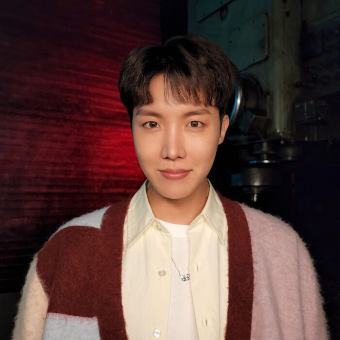 J-Hope was spotted wearing Cos sweater and more from Samsung Galaxy x BTS pictorial