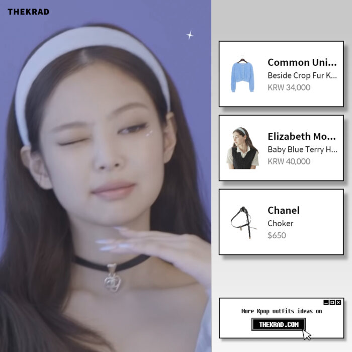 Jennie outfit from 'Blackpink 2022 Welcoming Collection Preview' : Chanel choker and more