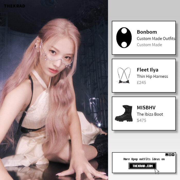 NMIXX Jinni was seen wearing Bonbom custom outfit and MISBHV boots on 'AD MARE' concept photo