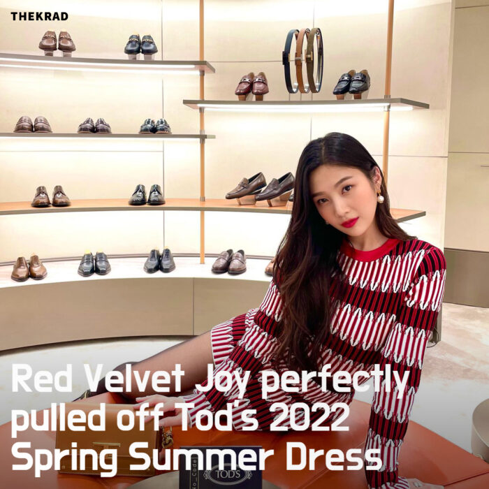Red Velvet Joy perfectly pulled off Tod's 2022 Spring Summer Dress