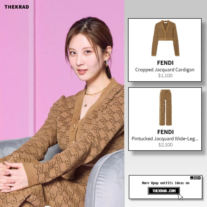 Seohyun was seen wearing Fendi cardigan and pants during Netflix 'Love and Leashes' press conference