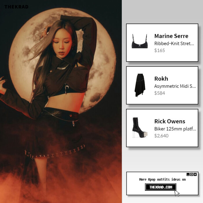 Where To Get Taeyeon’s Rokh black skirt Seen From ‘INVU’ Digital Booklet?