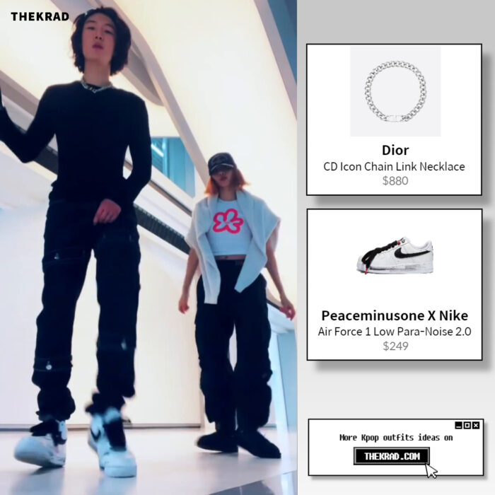 Winner Seunghoon grooved with La Lisa on a new video wearing Nike x Peaceminusone Air Force 1