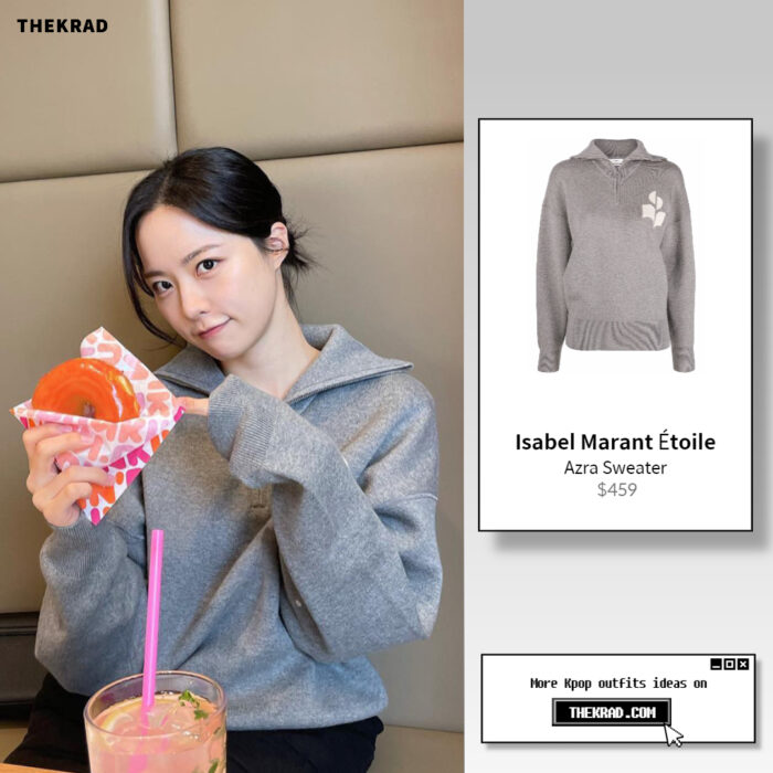 Bae Yoon kyung outfit from March 13, 2022 : Isabel Marant Étoile sweater