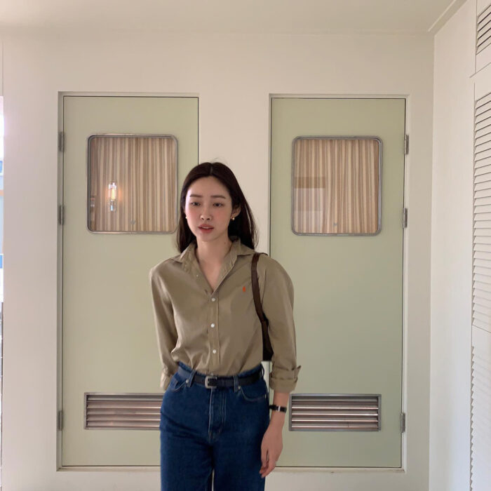 Cha Jung Won outfit from March 7, 2022 : Polo Ralph Lauren shirt and more