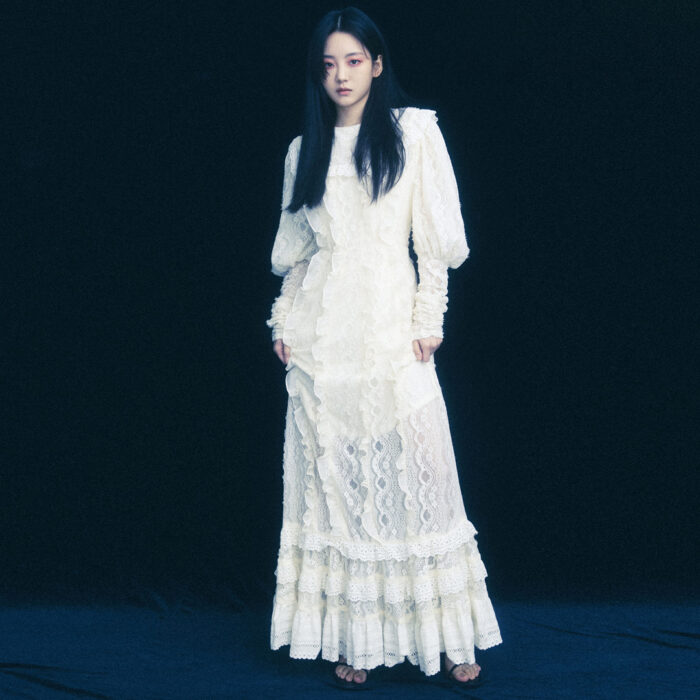 Cho Yi Hyun outfit in Dazed Korea April 2022 issue : Dew E Dew E dress