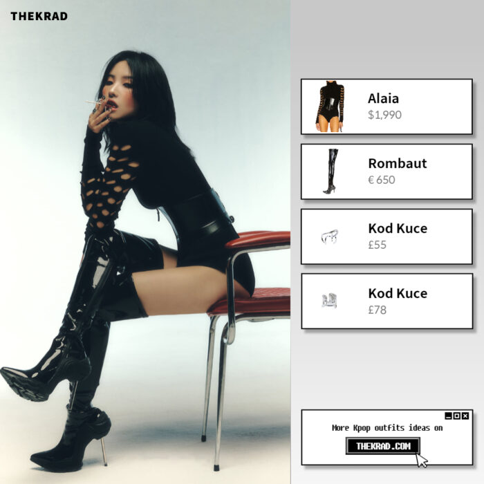 (G)I-dle Soyeon outfit from I NEVER DIE' Risky ver. Concept image