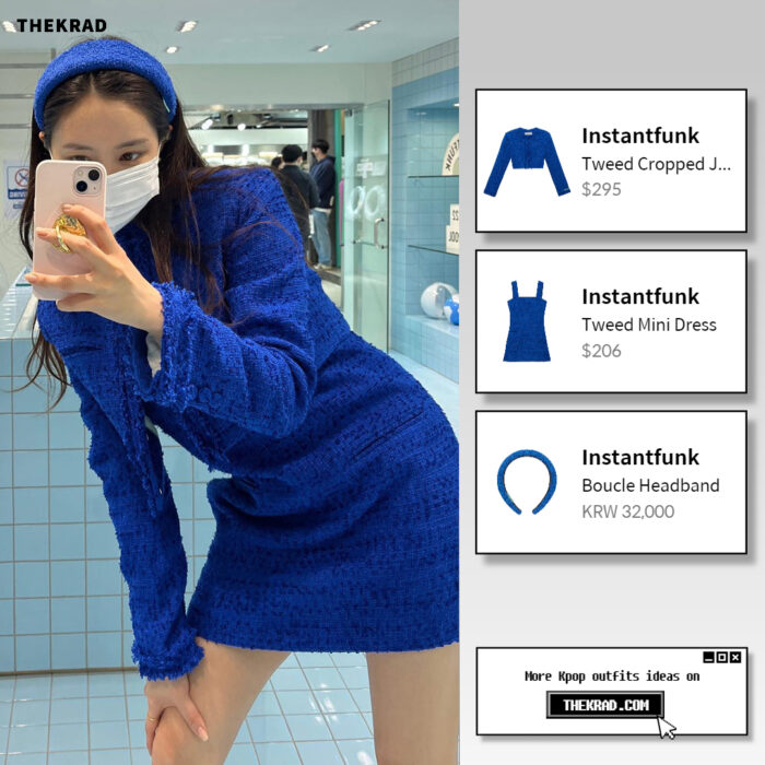 Hyomin outfit from March 16, 2022 : Instantfunk jacket and more