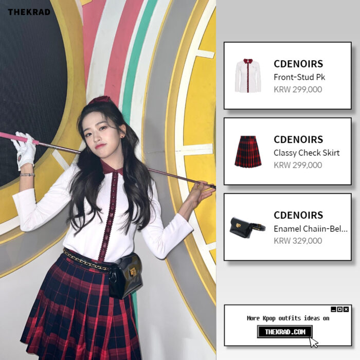 IVE Yujin outfit from March March 20, 2022 : Cdenoirs shirt and more