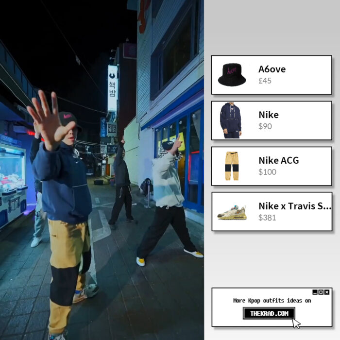 Jay Park outfit from Feb 26, 2022 : Nike x Travis Scott sneakers and more