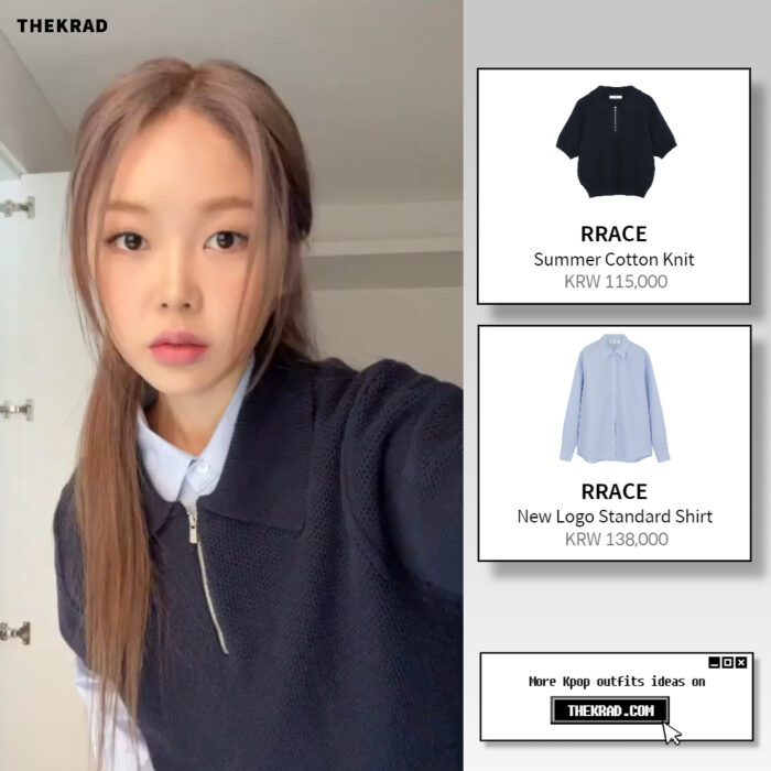 Meenoi outfit from March 27, 2022 : RRACE shirt and more
