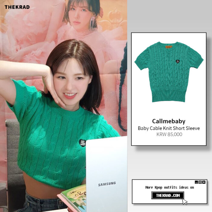 Red Velvet Wendy outfit from March 26, 2022 : Callmebaby top