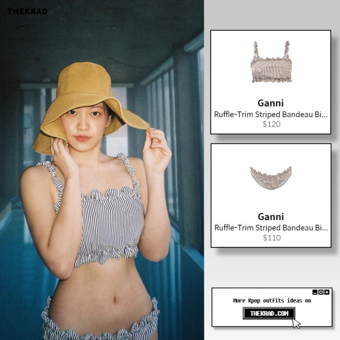 Red Velvet Yeri outfit from March 5, 2022 : Ganni swimsuits