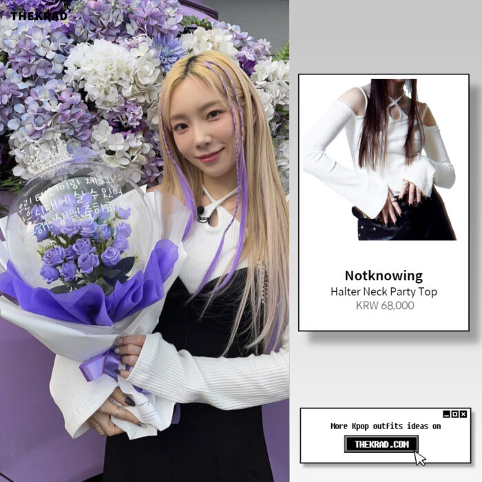 SNSD Taeyeon outfit from March 27, 2022 : Notknowing top