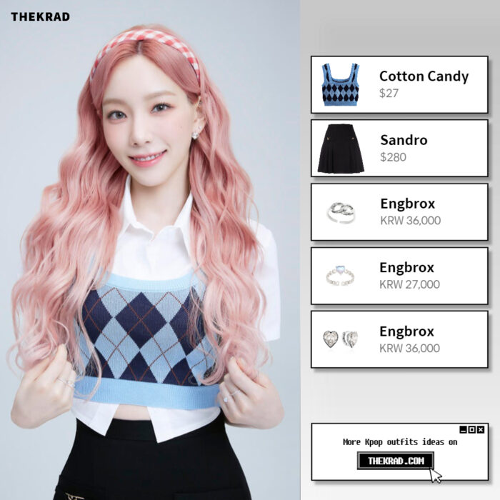SNSD Taeyeon outfit in eZn advertisement : Sandro skirt and more