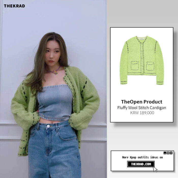 Sunmi outfit from Feb 25, 2022 : TheOpen Product cardigan