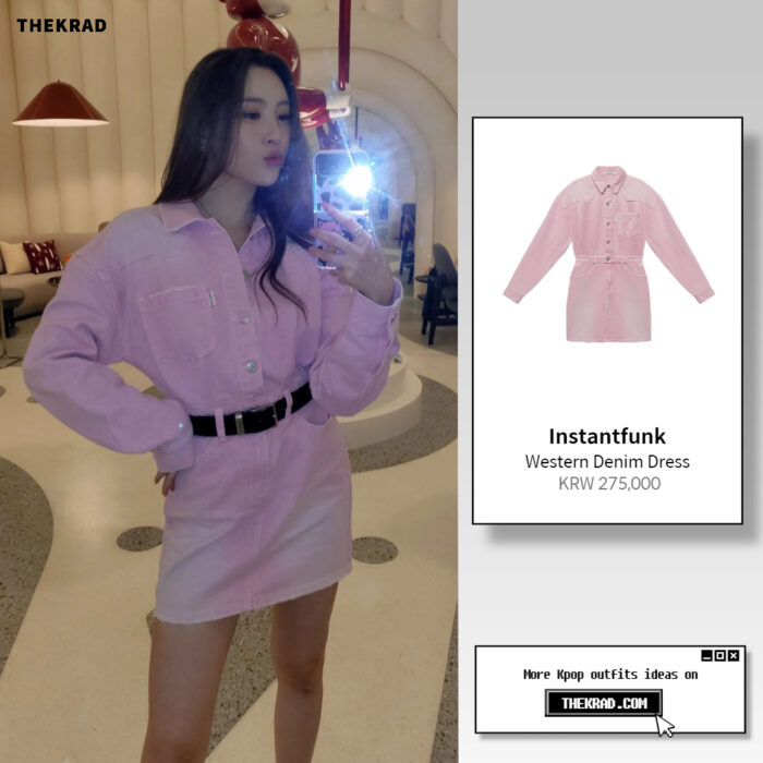 Sunmi outfit from Feb 28, 2022 : Instantfunk dress