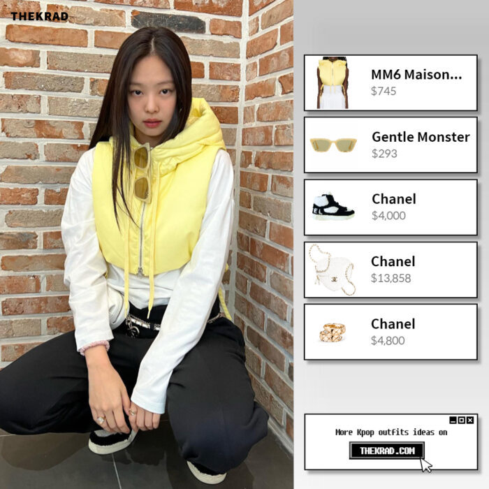 Blackpink Jennie outfit from April 5, 2022 : Chanel bag and more