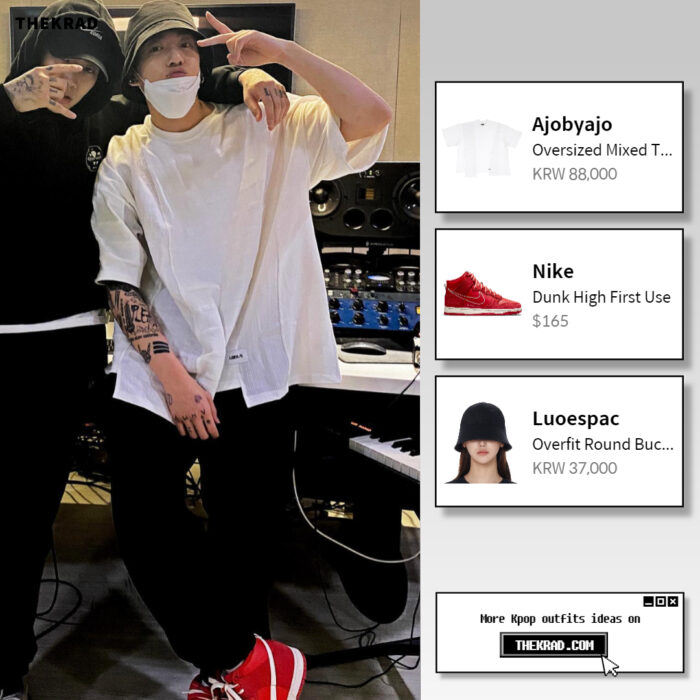 BTS Jungkook outfit from April 19, 2022 : Nike sneakers and more