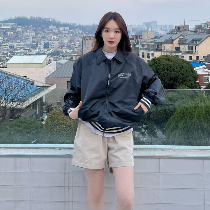 Davichi Kang Min Kyung outfit from April 4, 2022 : Goal Studio jacket and more