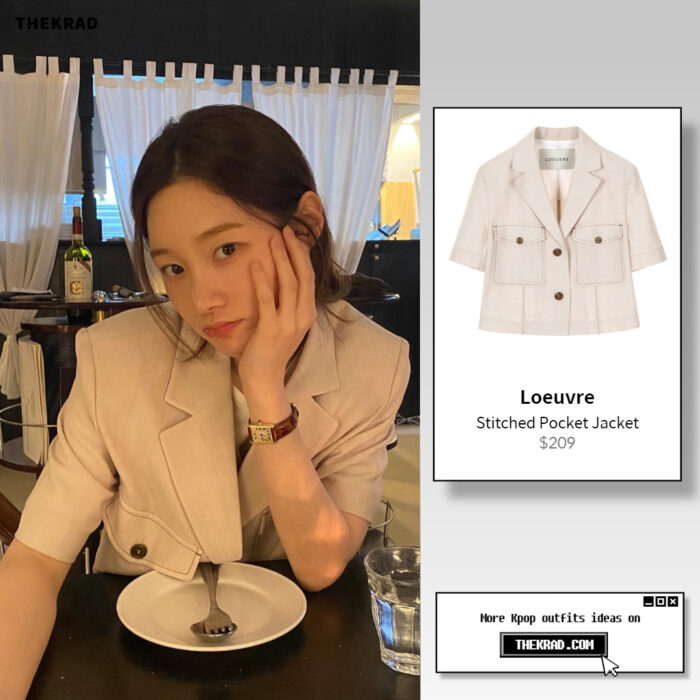 Jung Chae Yeon outfit from April 27, 2022 : Loeuvre jacket