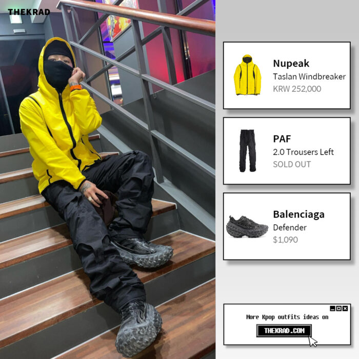 Kid Milli outfit from April 19, 2022 : Balenciaga sneakers and more