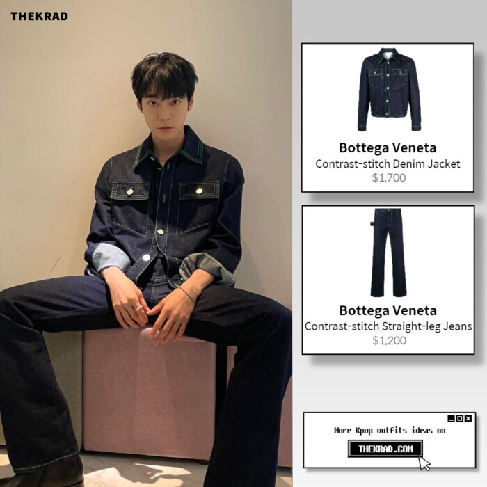 NCT Doyoung outfit from April 13, 2022 : Bottega Veneta jacket and more