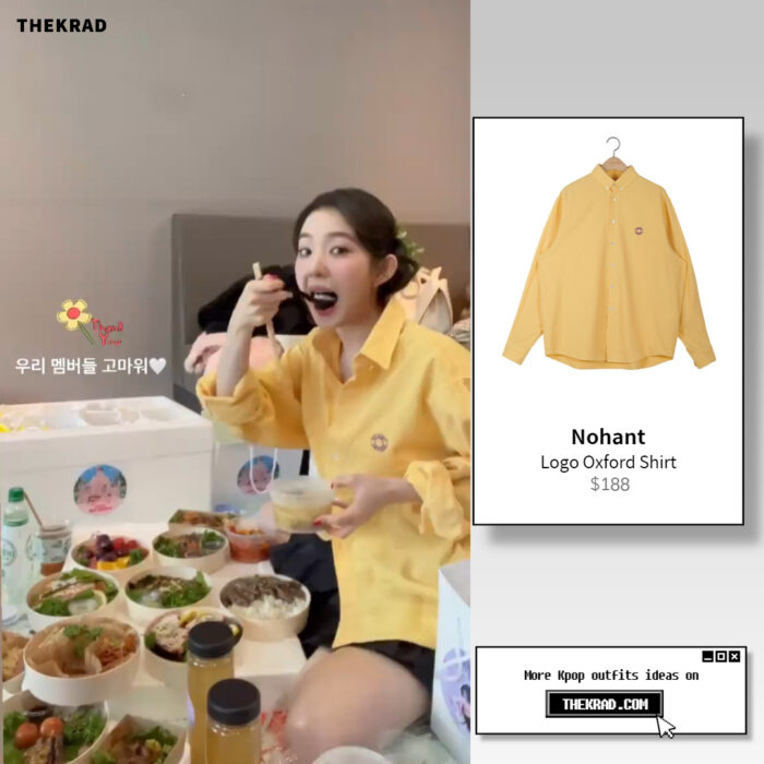 Red Velvet Irene outfit from March 29, 2022 : Nohant shirt