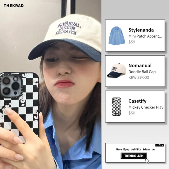 Red Velvet Wendy outfit from April 13, 2022 : Casetify phone case and more