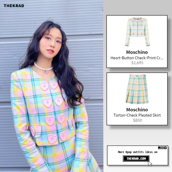 Seol Hyun outfit from April 24, 2022 : Moschino jacket and more