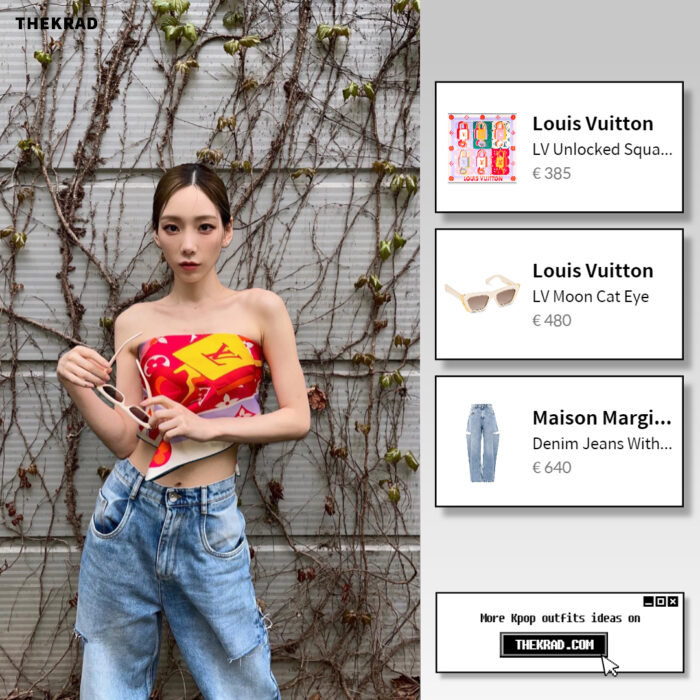 SNSD Taeyeon outfit from April 28, 2022 : Louis Vuitton sunglasses and more