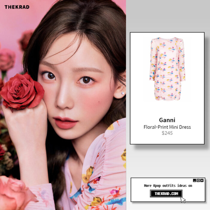 SNSD Taeyeon outfit in Benefit Korea advertisement : Ganni dress