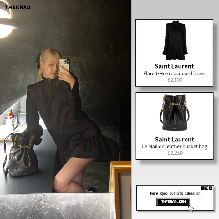 Blackpin Rose outfit from May 6, 2022 : Saint Laurent bag and more