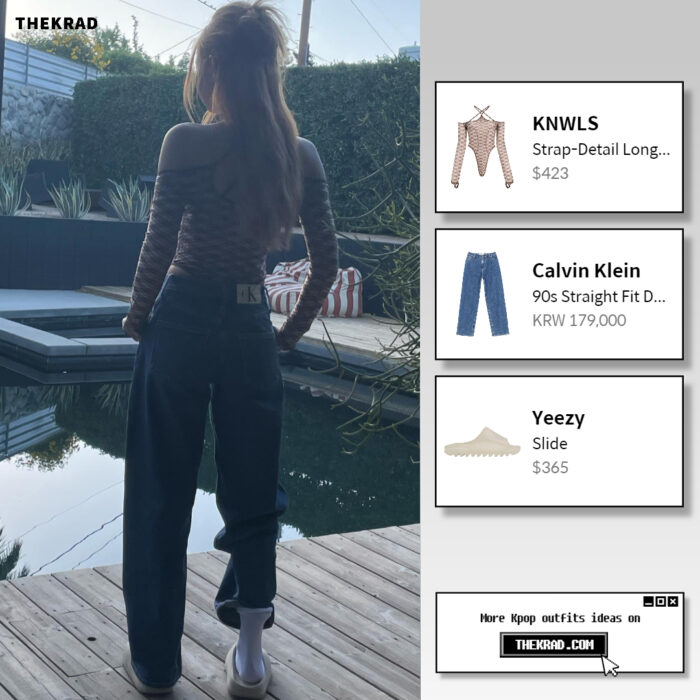 Blackpink Jennie outfit from April 30, 2022 : Calvin Klein jeans and more