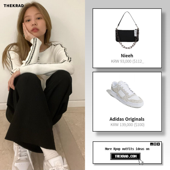 Blackpink Jennie outfit from May 30, 2022 : Nieeh bag and more