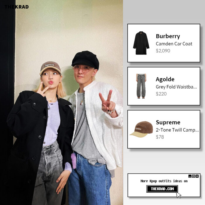 Blackpink Lisa outfit from May 2, 2022 : Supreme cap and more