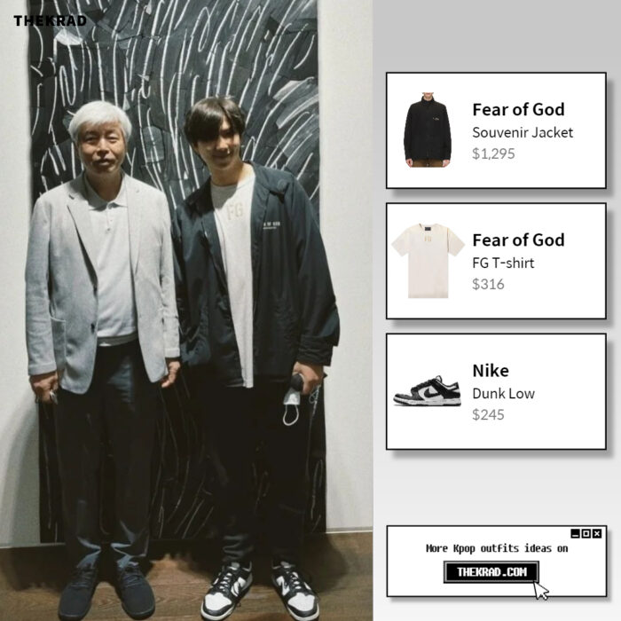BTS RM outfit from May 17, 2022 : Nike sneakers and more