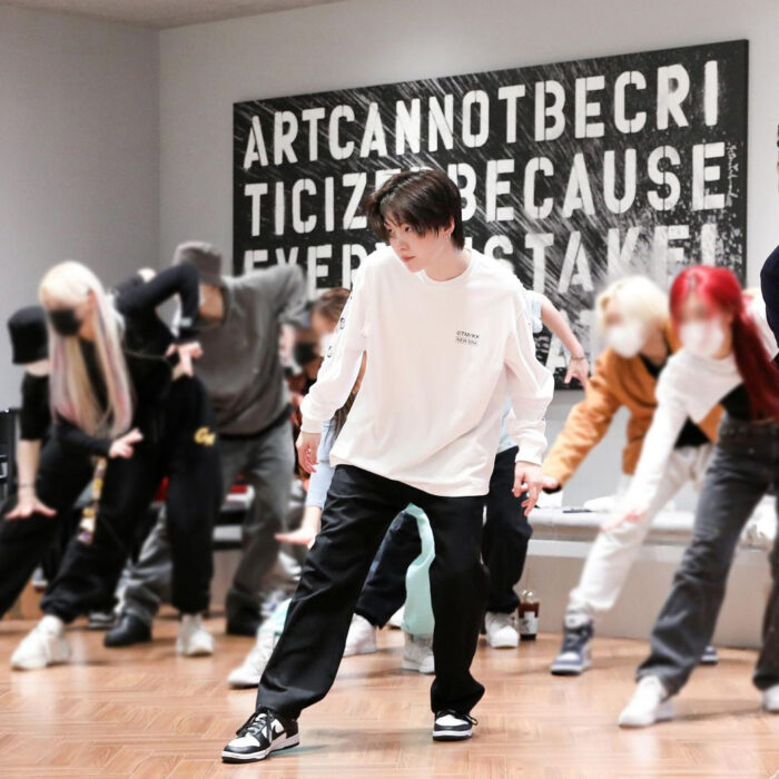 BTS Suga outfit in Psy's 'That That' MV photo sketch : Nike sneakers and more