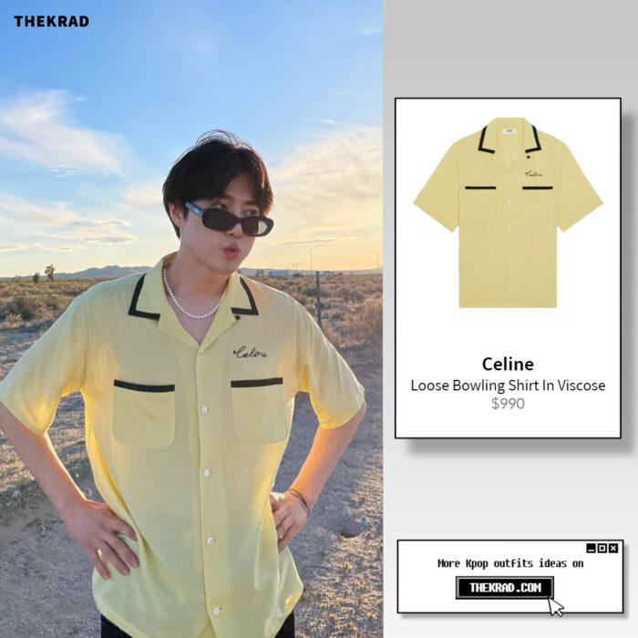 Exo Suho outfit from May 15, 2022 : Celine Shirt